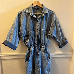 1980s Denim Shirt Dress